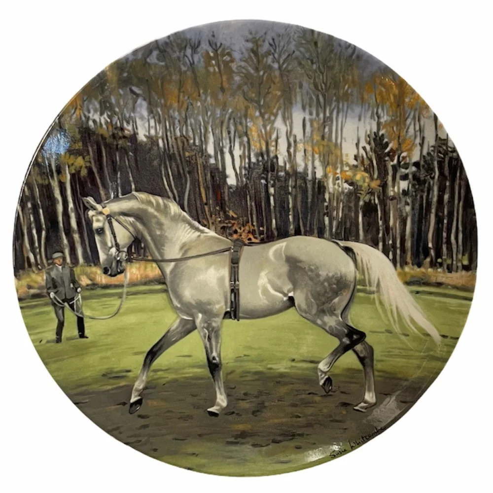 Vintage Spode Horse Luxury Collectors Plate Hanoverian Western Equestrian Decor